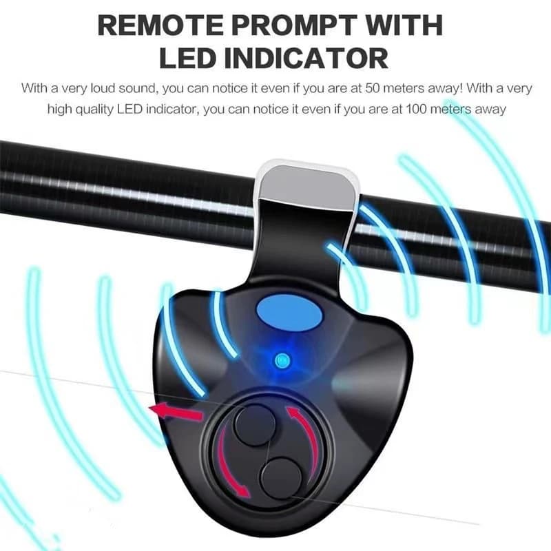 Alarme de pêche portable LED pour carpe - Indicateur de touche avec alarme sonore puissante