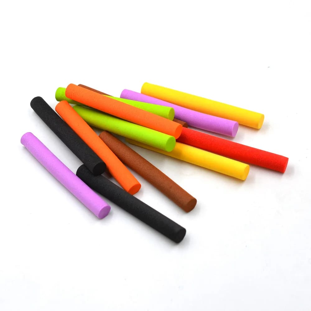 Accessoires pêche carpe 5 bâtons mousse - Cylindres flottants pour montages - Équipement pêche tactique