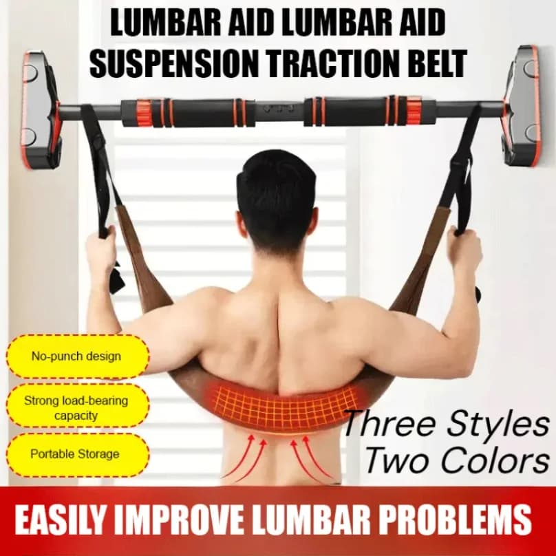 Ceinture lombaire de traction pour barre horizontale - Soulagement dos et sciatique à domicile