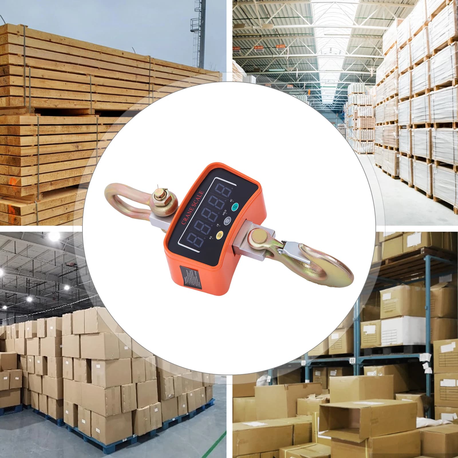 Balance gruau digitale 3000kg industrielle avec télécommande - Pêche lourde et usage agricole LED