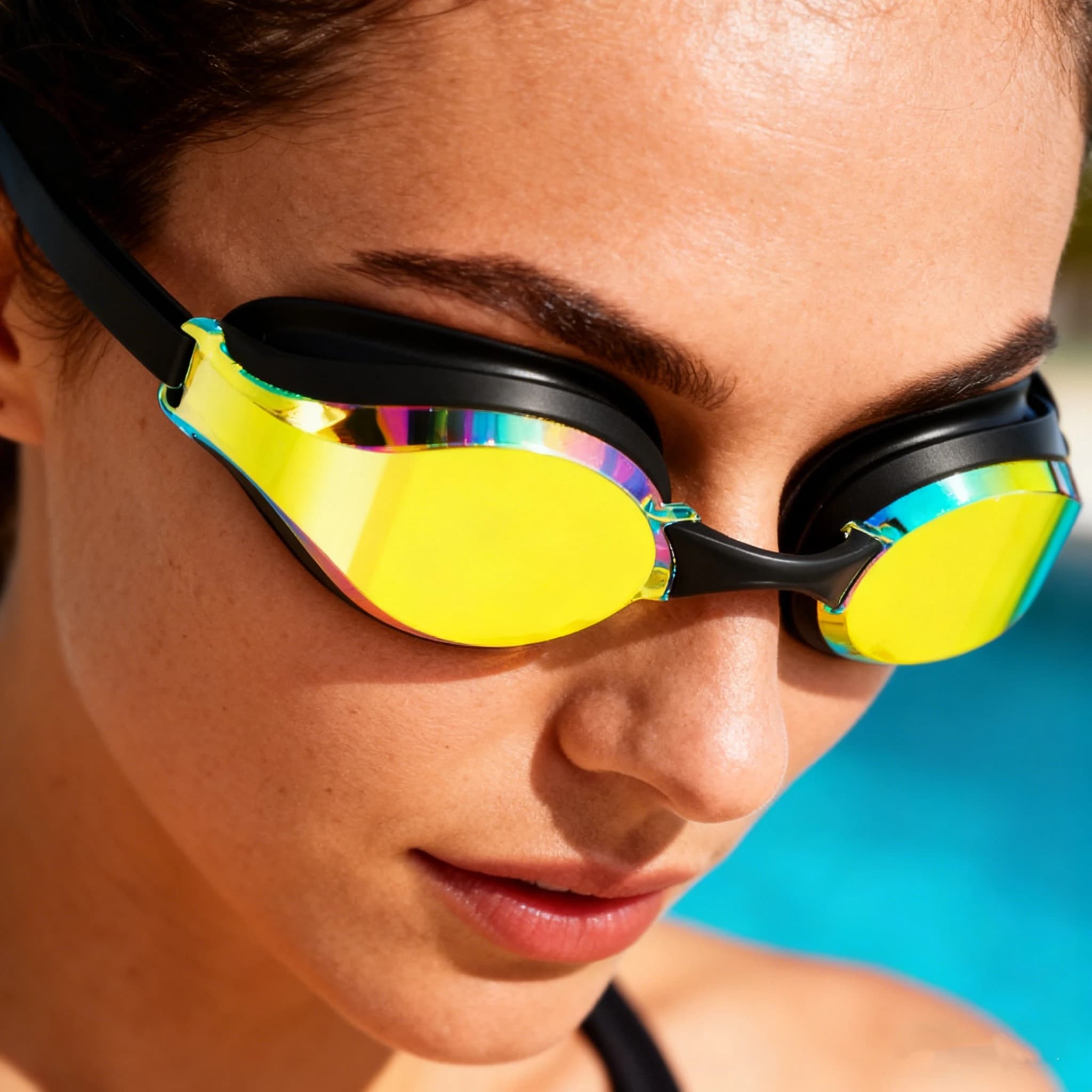 Lunettes de natation compétition professionnelles étanches anti-buée haute définition unisexe adultes