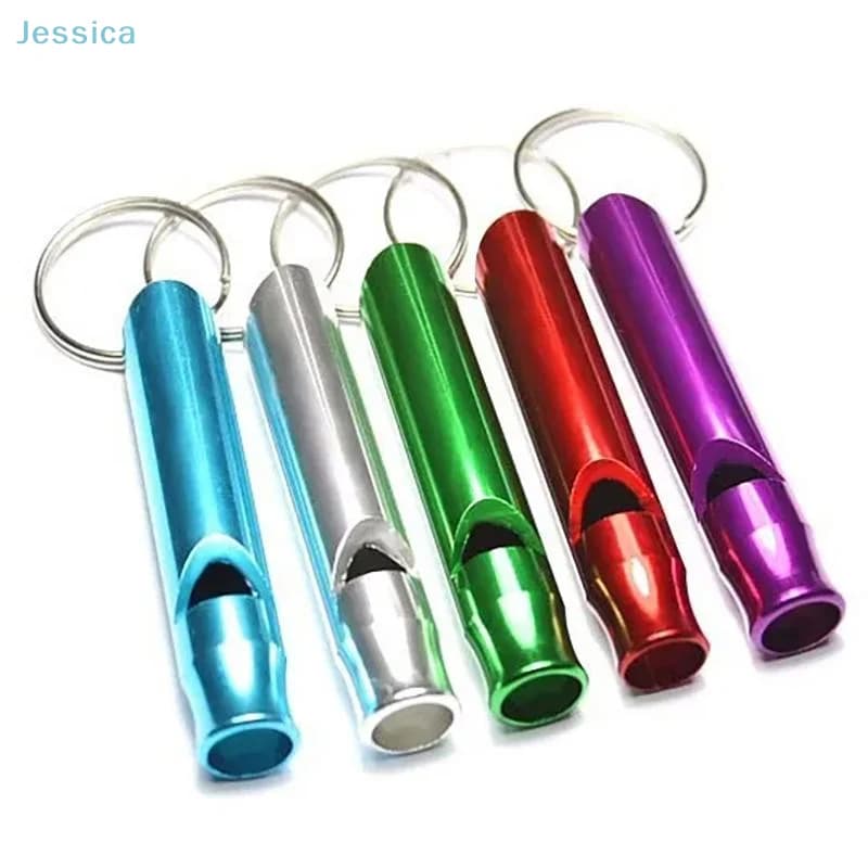 Sifflet survie aluminium pour randonnée pêche camping sécurité d'urgence en extérieur