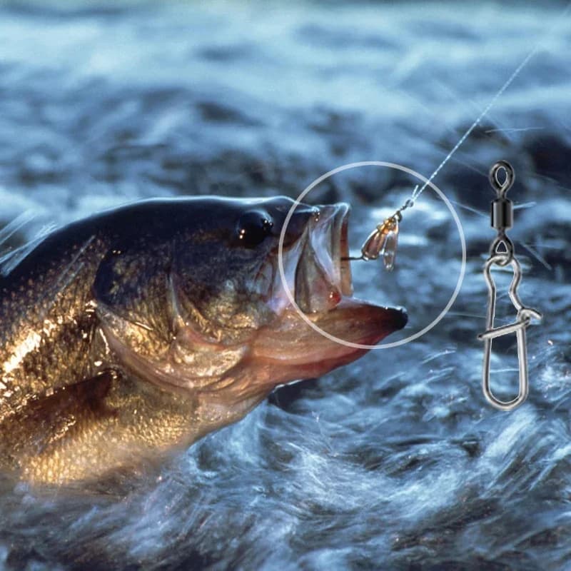 Kit de connecteurs duo-lock à roulement pour leurres pêche eau douce et mer 50 à 200