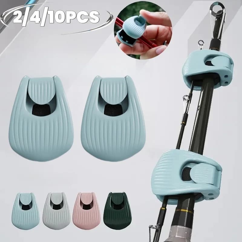 Fixation portable pour canne à pêche avec clip de serrage pour pêche plage et transport