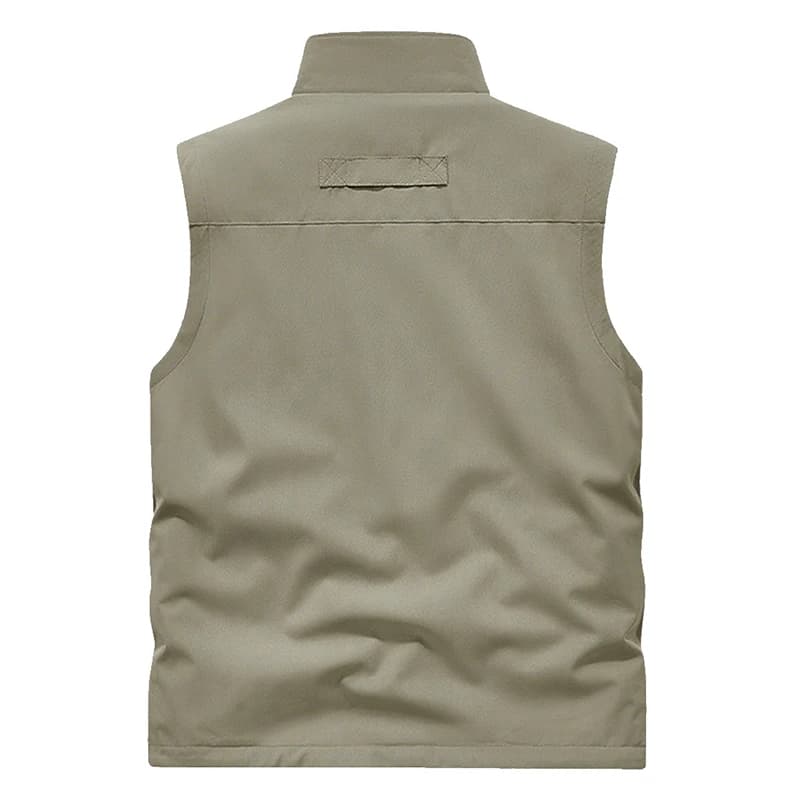 Veste polaire double face pêche hiver - Gilet chauffant coupe-vent photographe pêcheur extérieur