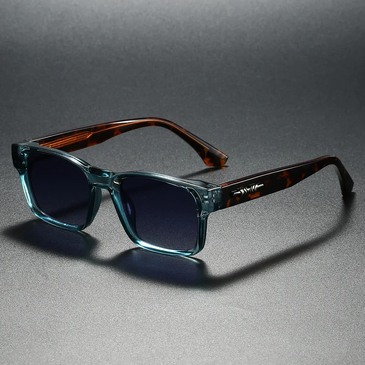 Lunettes de soleil polarisées Quality Square pour pêche - Métal UV400 Homme Femme Voyage Plage