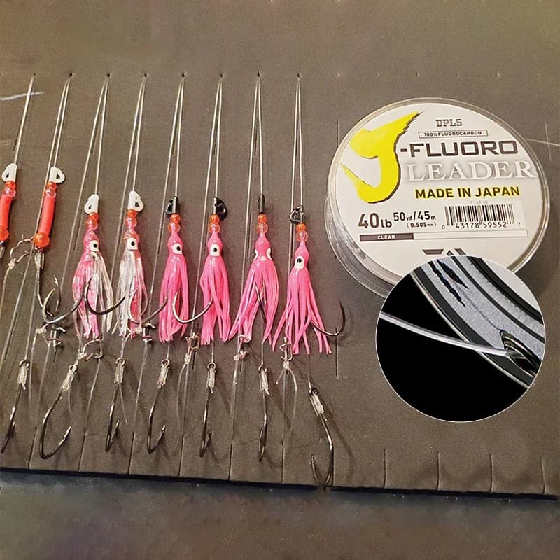 Ligne fluorocarbone Daiwa J leader coulante 100m 50m transparente pour pêche précise - Fabriqué au Japon