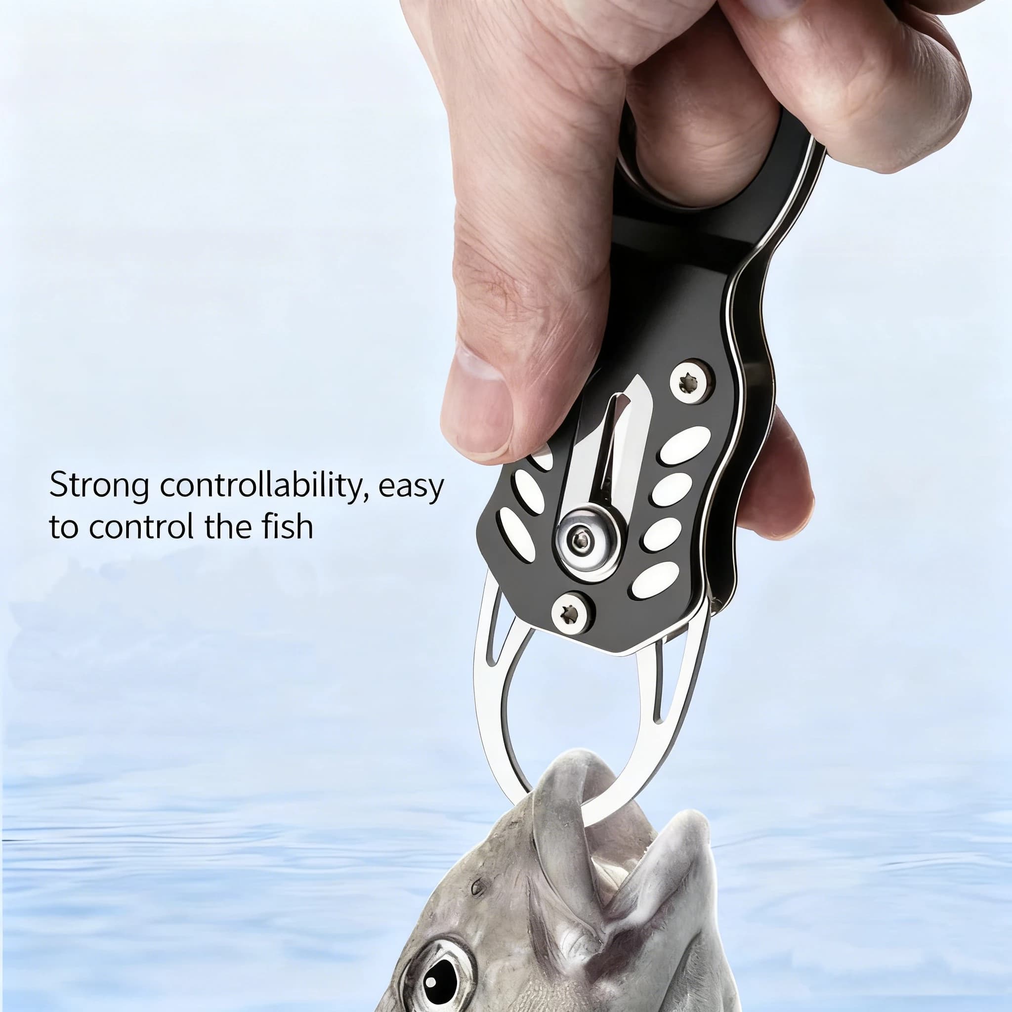 Pince de pêche multifonction mini en acier inox : outil portable pour manipulation des leurres et brochets