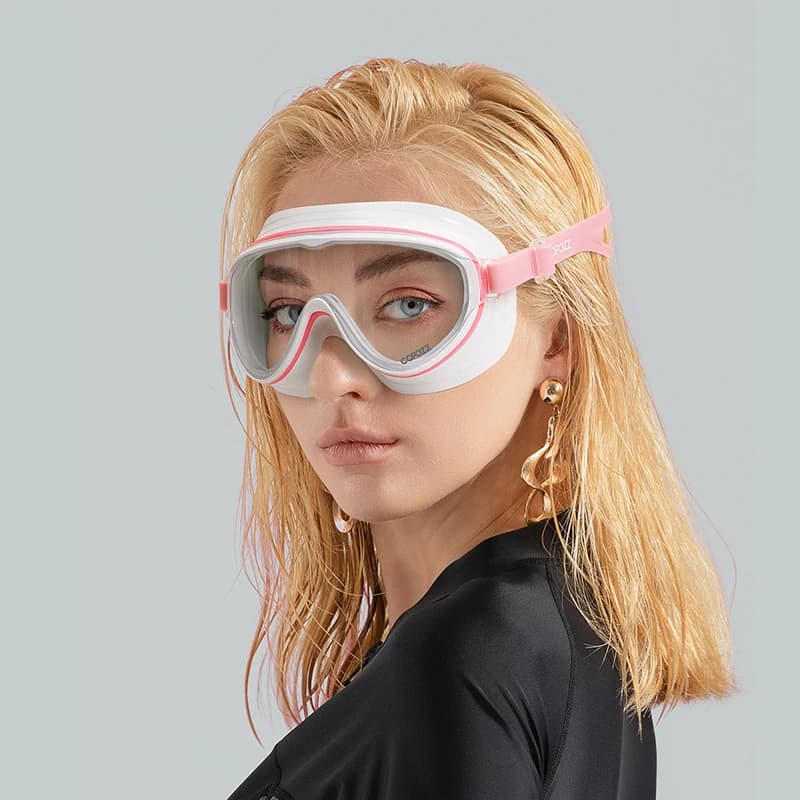 Lunettes de natation adulte grand cadre COPOZZ professionnelles anti-buée sports aquatiques