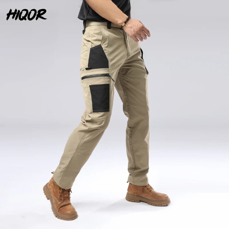 Pantalon cargo baggy été pêche randonnée travail hommes outdoor américain confortable