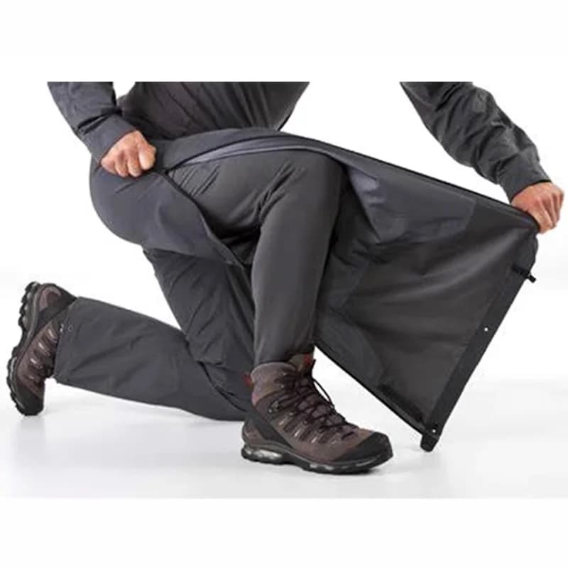 Pantalon randonnée pêche imperméable respirant avec fermeture latérale pour homme et femme