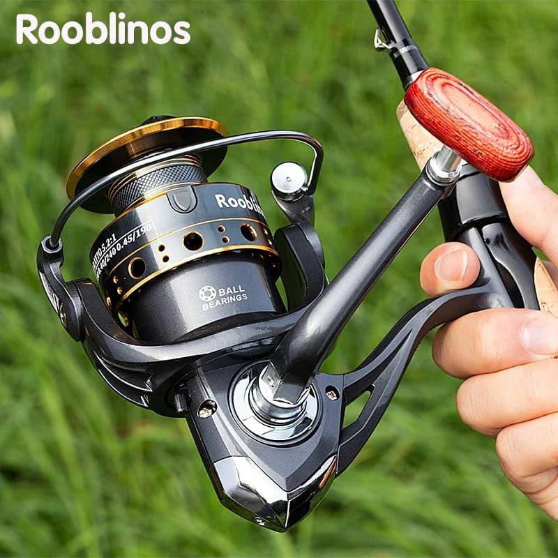 Moulinet Spinning Rooblinos BK Polyvalent Bobine Métal Interchangeable Pêche Truite Carpe Eau Douce Salée