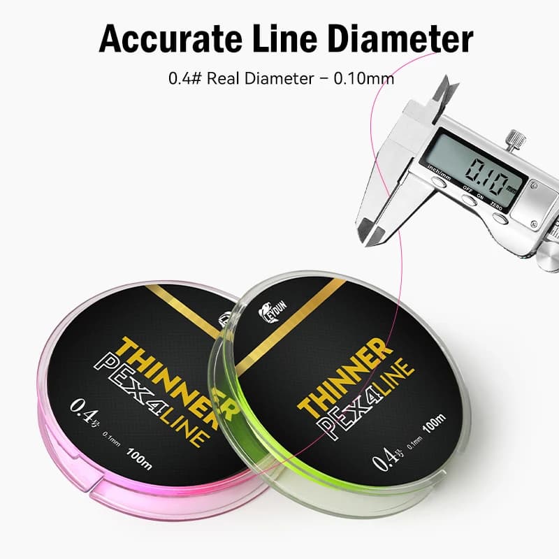 Ligne de pêche japonaise micro fine MT8 4 brins 100m 150m pour carpe et pêche à la mouche
