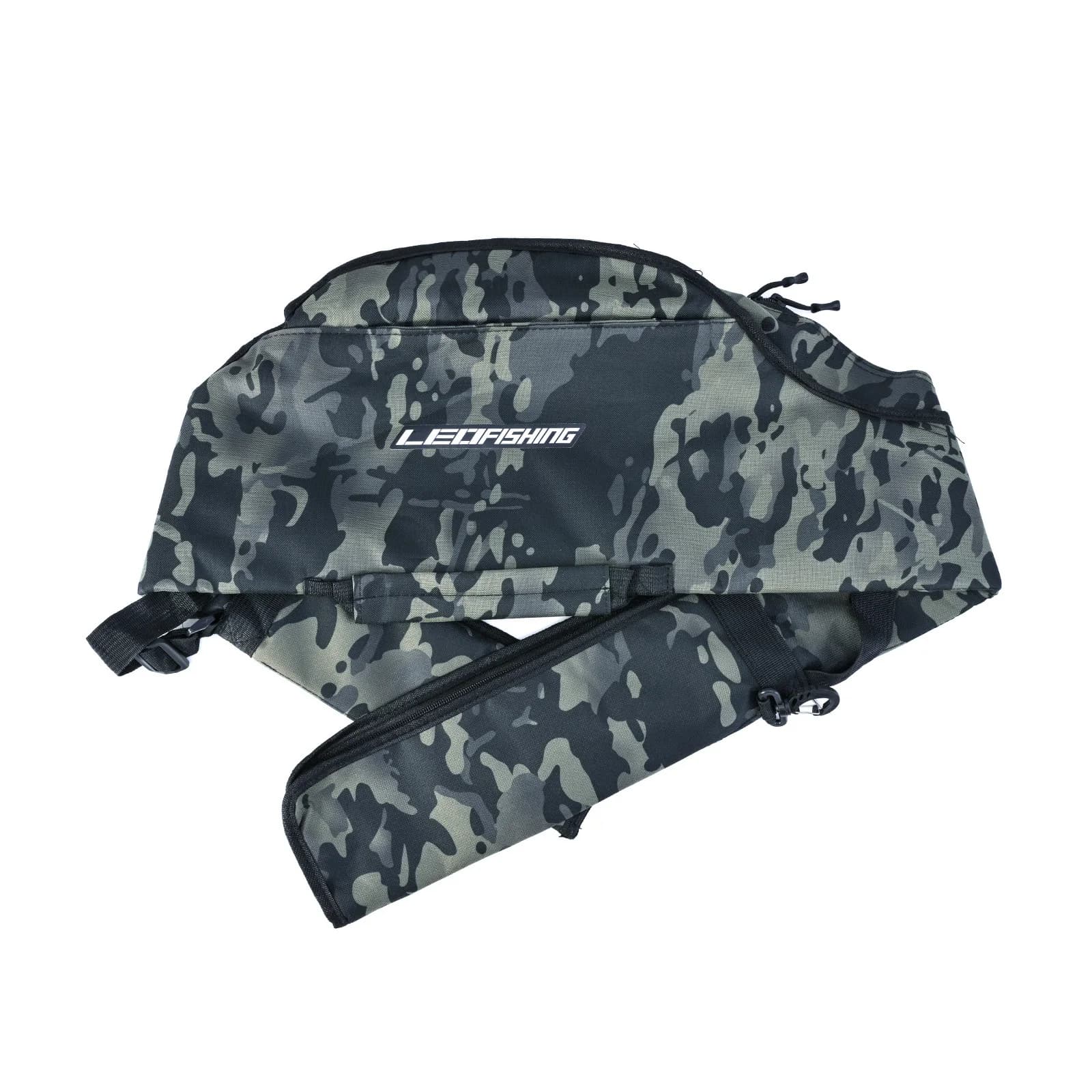 Sac pliable pour cannes à pêche 160cm/140cm/120cm - Transport et rangement portable pour matériel de pêche