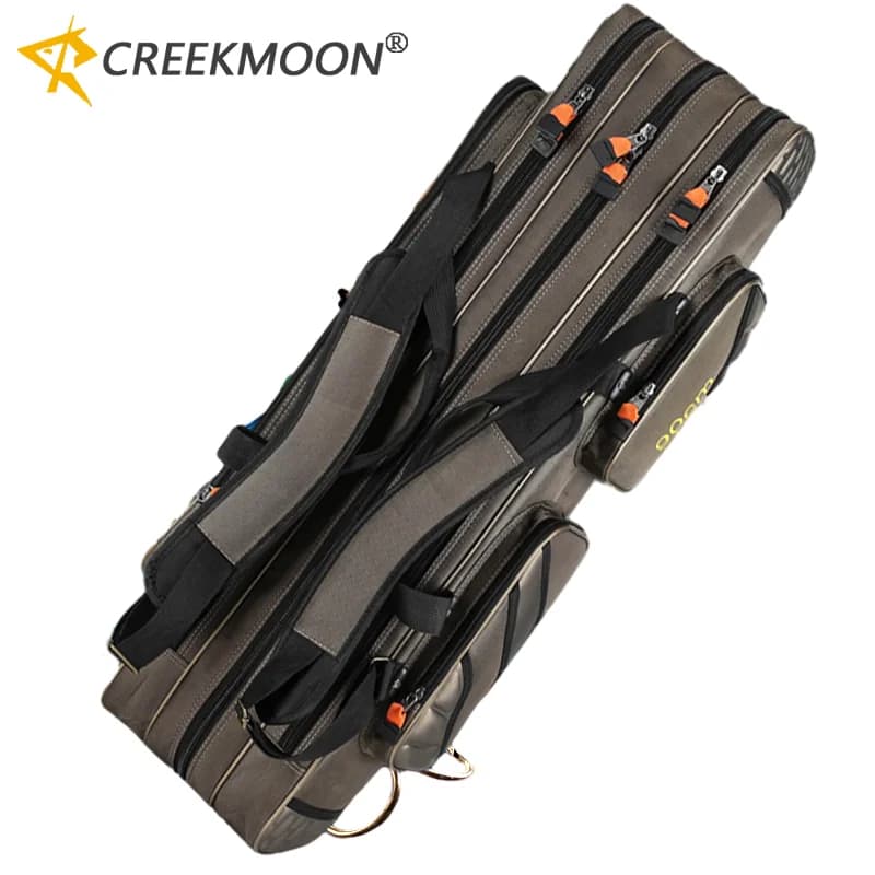 Sac rigide multifonction pour cannes spinning 2/3/4 couches 80-130cm - Étui de rangement 1680D Oxford pour matériel