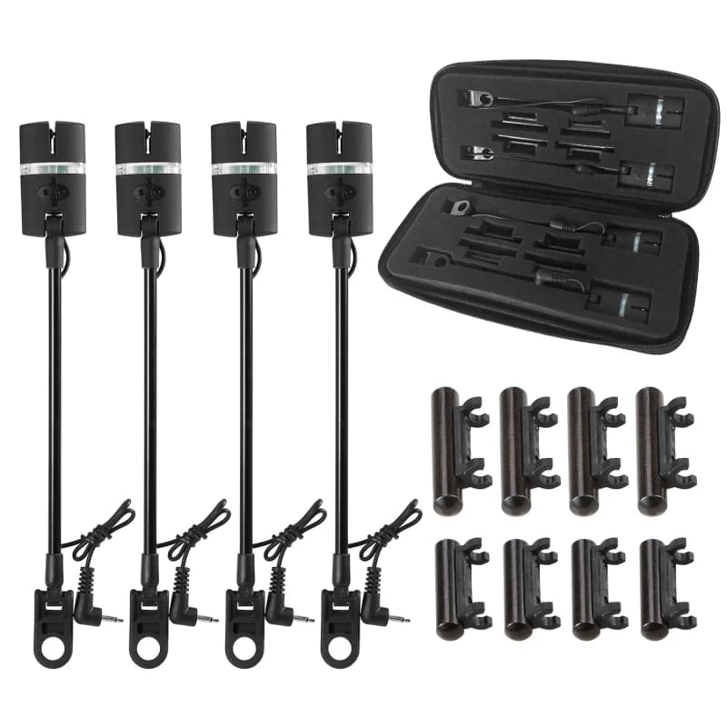 Set swinger numérique avec alarme LED pour pêche à la carpe - Indicateur de touche illuminé haute précision