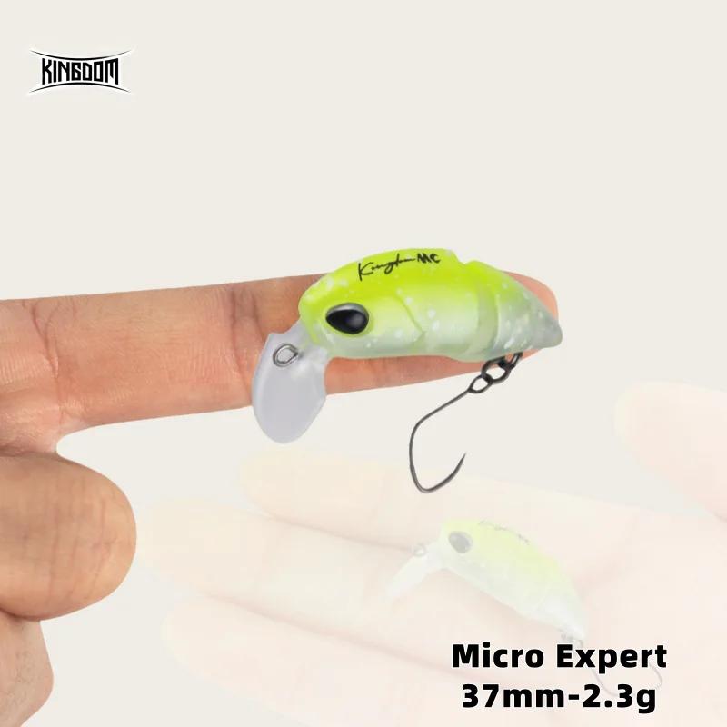 Micro minnow Kingdom 2.3g 37mm flottant pour truite et perche - crankbait S-shaped