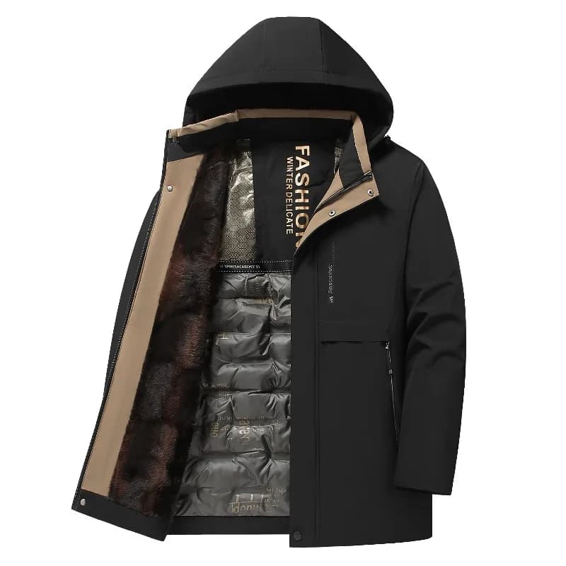Veste matelassée pêche hiver imperméable - Veste polaire confortable coupe-vent pour pêche loisir extérieure