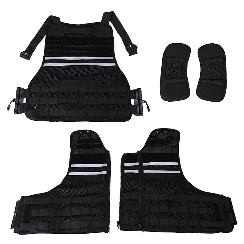 Gilet tactique Molle respirant et multifonction à maillage amovible pour pêche et duty