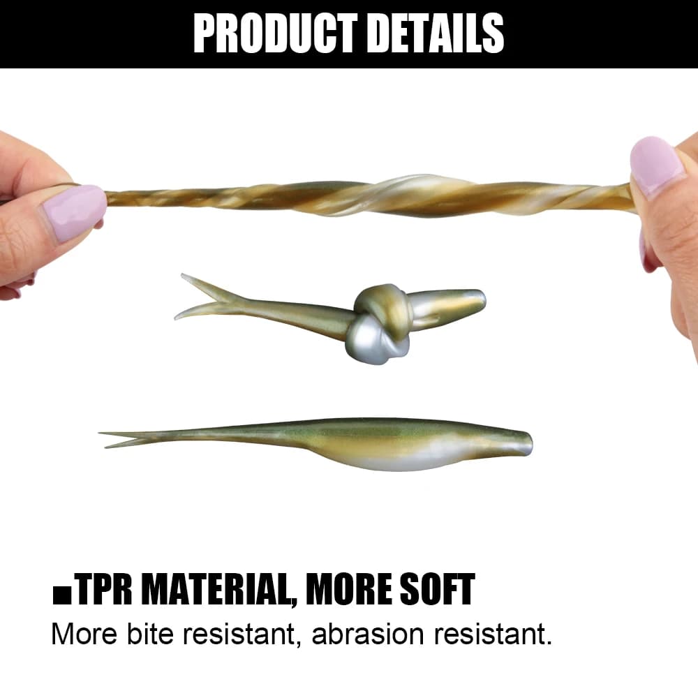 Spinpoler TPR jerk shad queue fourchue leurre souple flottant pêche sandre brochet perche