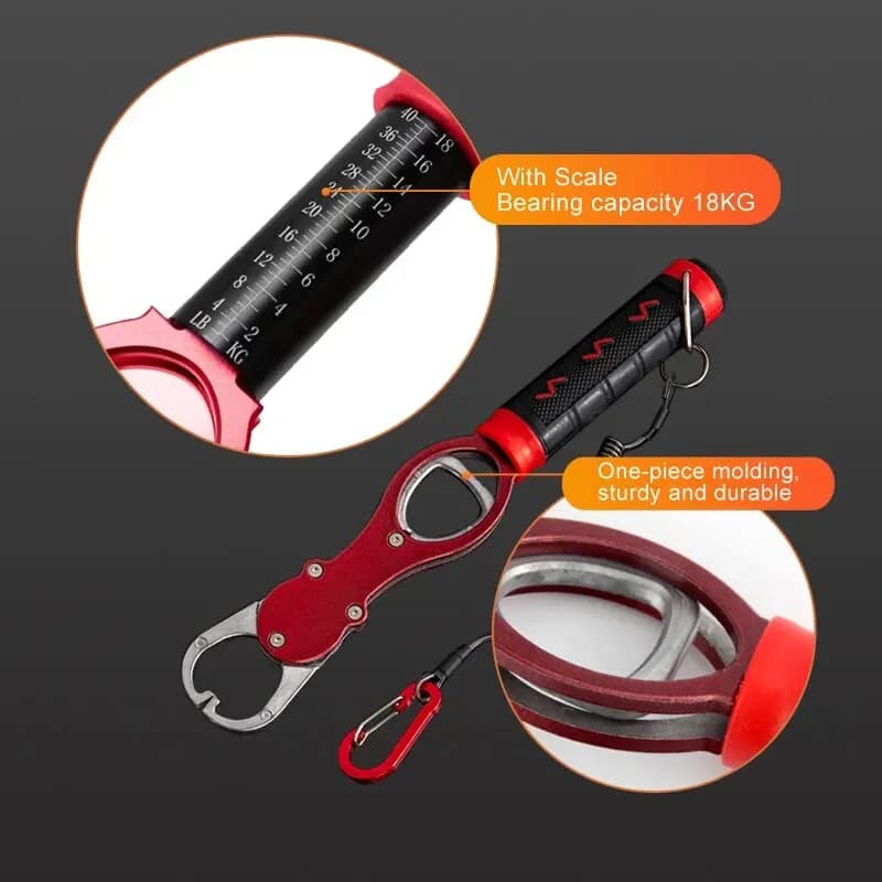 Pince à lèvres pour poisson en alliage aluminium - Gripper avec balance portable accessoire pêche
