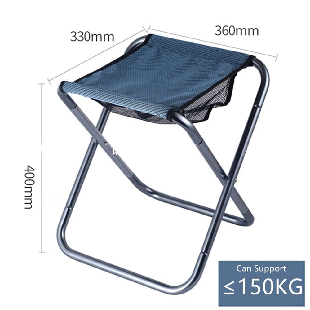 Tabouret pliant ultra léger pêche camping - Banc portable adulte randonnée pique-nique transport pliable