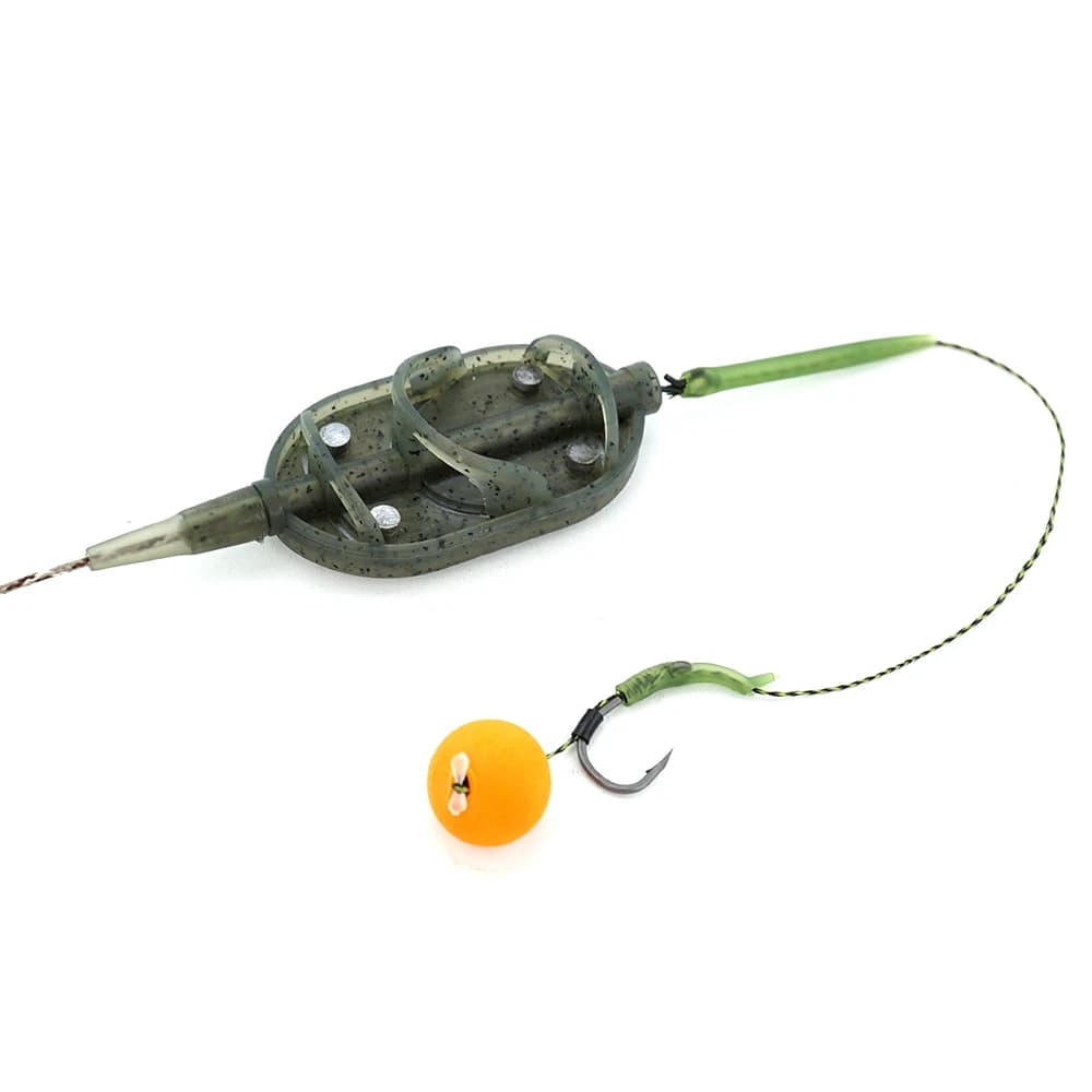 Cage à amorce feeder hirisi 30g à 60g pour pêche de la carpe, panier amorçoir à libération rapide, accessoire de pêche