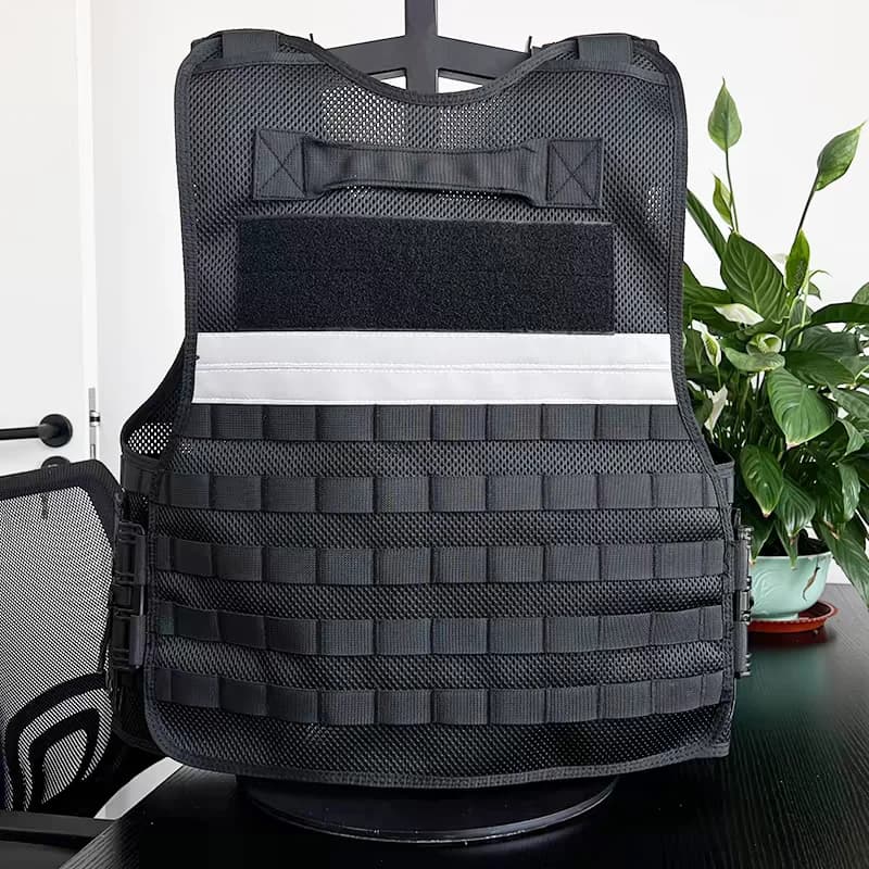 Veste tactique noire multifonction protection extérieure intérieure jaune respirante confortable réfléchissante démontage rapide