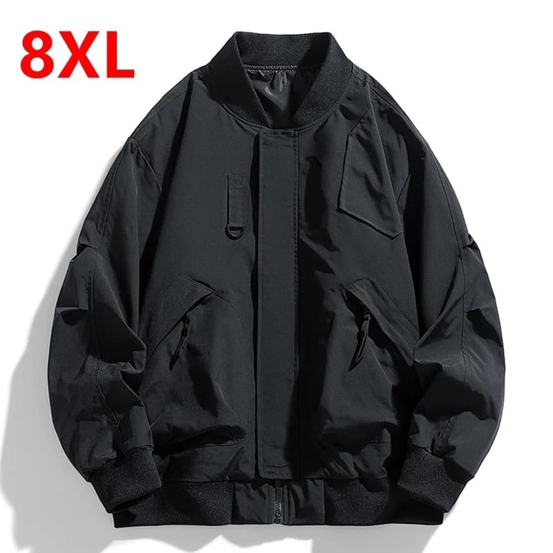 Veste bomber ample pour pêche - Taille 7XL jusqu'à 130kg - Poches pratiques - Homme