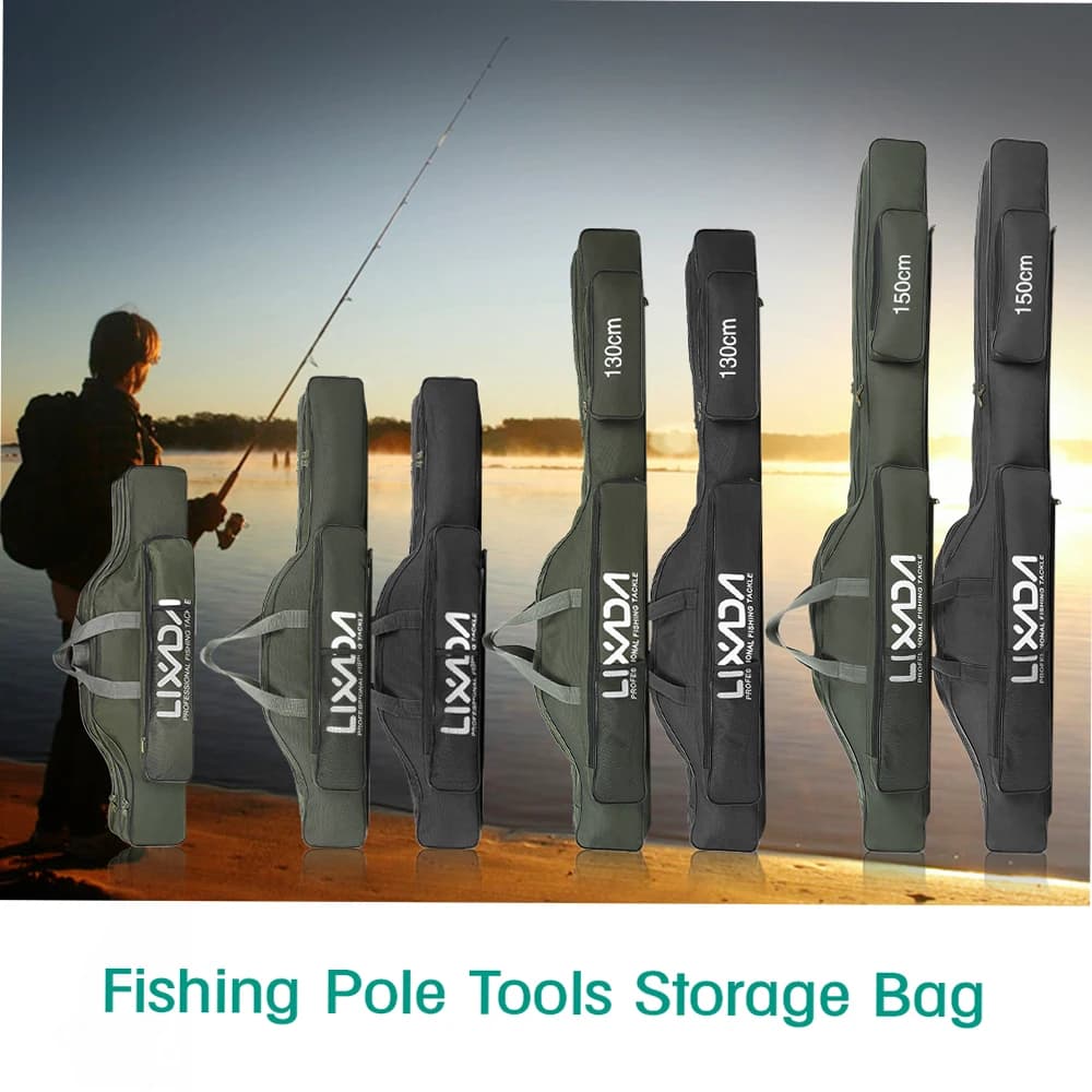 Sac pliable transport cannes moulinets pêche rangement organisateur équipement voyage compact