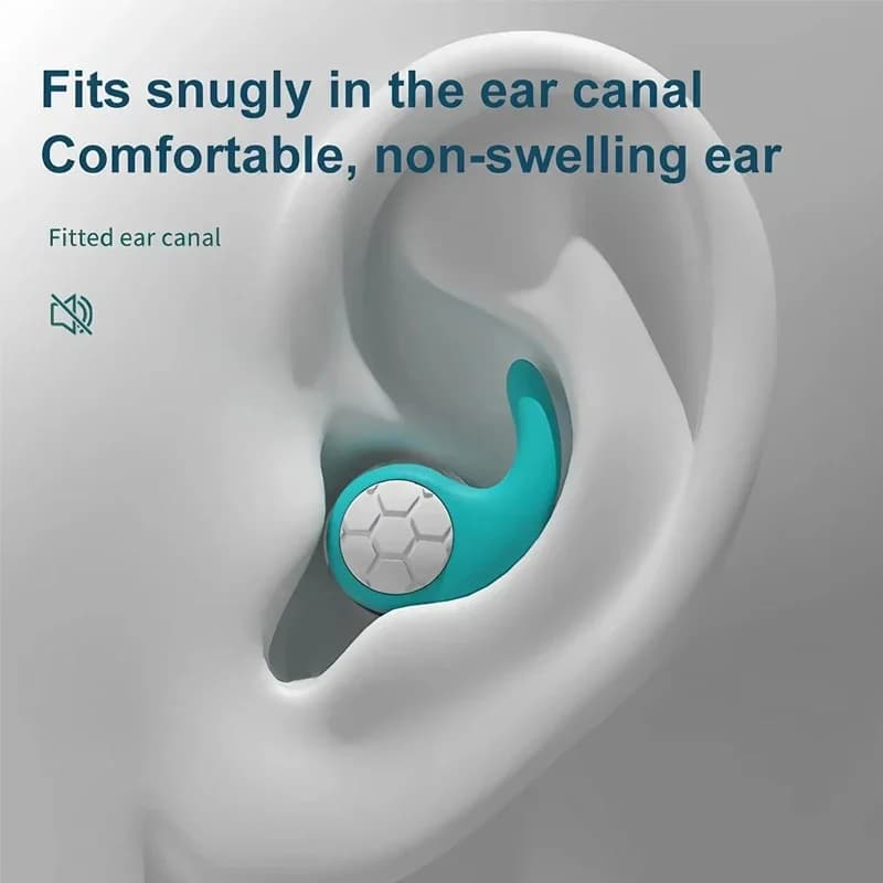 Bouchons d'oreilles silicone souple - Anti-bruit étanches pour sommeil natation - Confort et isolation acoustique