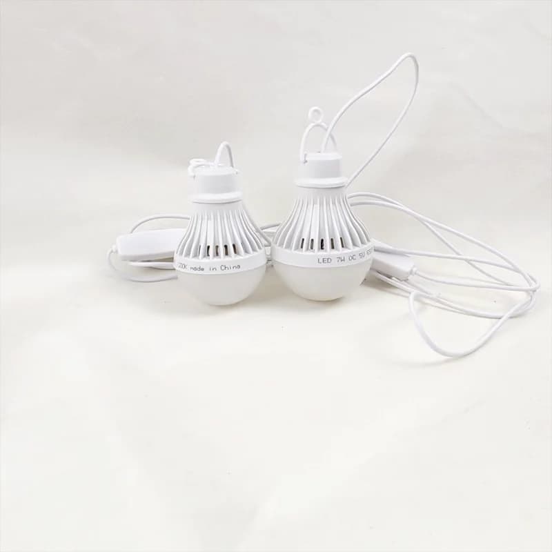 Lampe LED suspendue dimmable 3 couleurs USB pour ambiance pêche et barbecue