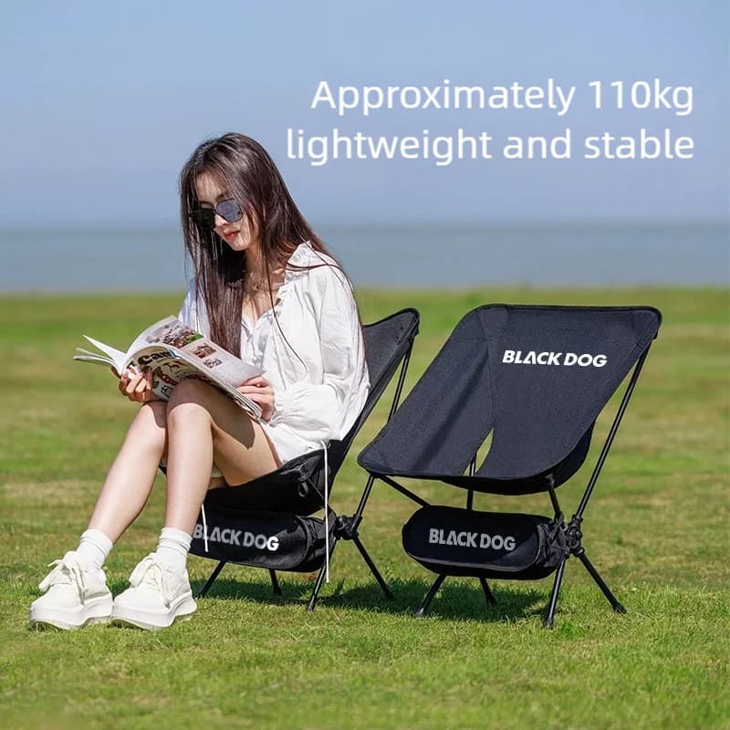 Chaise lune Blackdog pour pêche et camping - Confortable et portable pour longues sessions