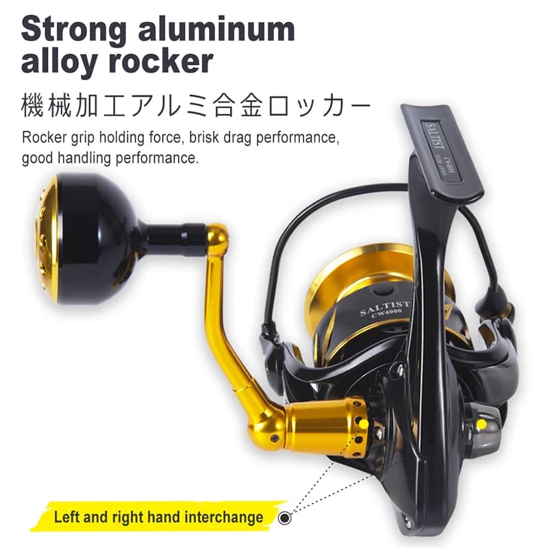 Moulinet spinning LUREKILLER Saltist CW corps métal origine Japon pour pêche jigging et lancer lourd mer