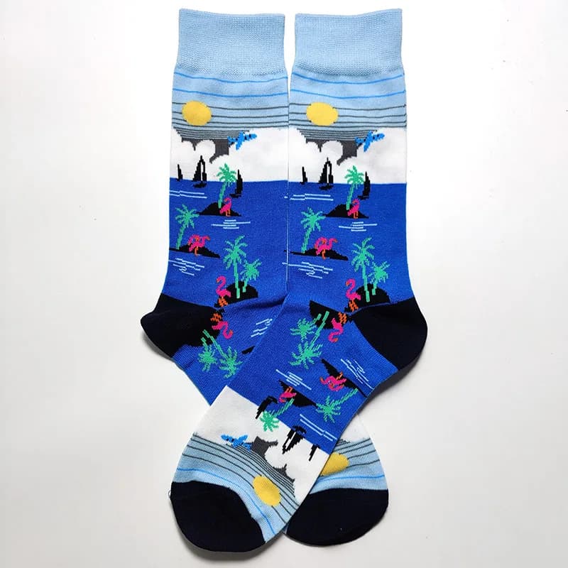 Lot 47 styles chaussettes cartoon drôles couple - Crew longues tendance homme design