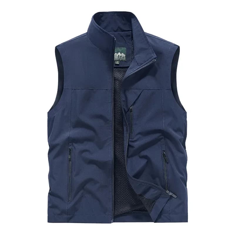 Gilet tactique homme pêche multi-poches grande taille printemps été outdoor veste sans manches