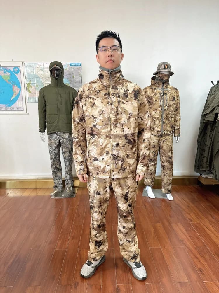 Veste de chasse imperméable homme - Couche intermédiaire 3 couches - Vêtement technique pêche extérieur