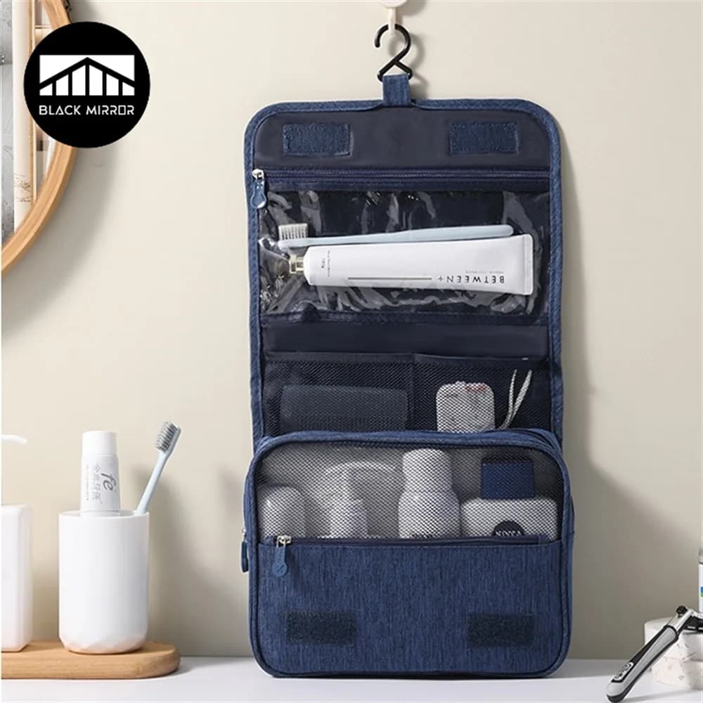 Trousse de toilette voyage étanche pêche - Sac cosmétique accrochable grande capacité pour pêcheur
