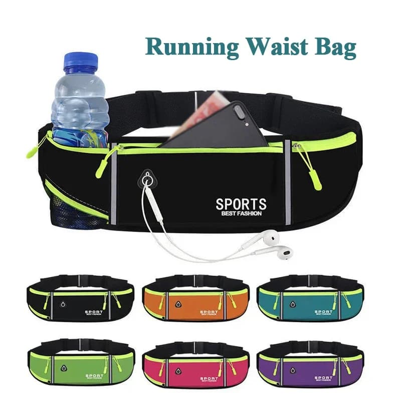 Ceinture porte-bidons running marathon jogging vélo sport outdoor étanche téléphone portable