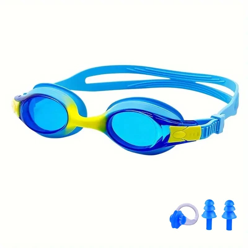 Lunettes de natation enfants 3-12 ans anti-buée étanches réglage rapide vision claire