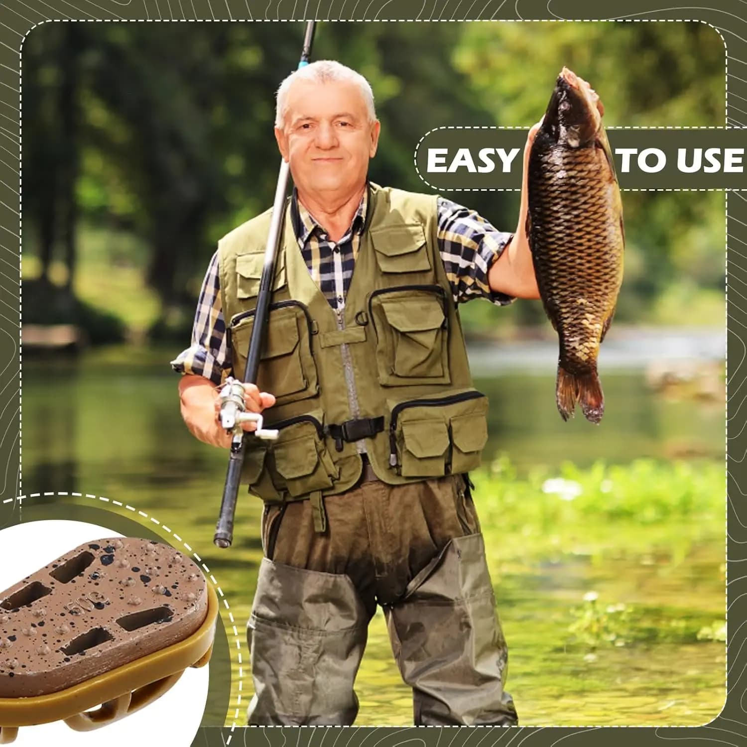 Feeders Méthode Carpe 2 à 6 Pièces, Moule à Libération Rapide 20g à 60g | Accessoires Pêche