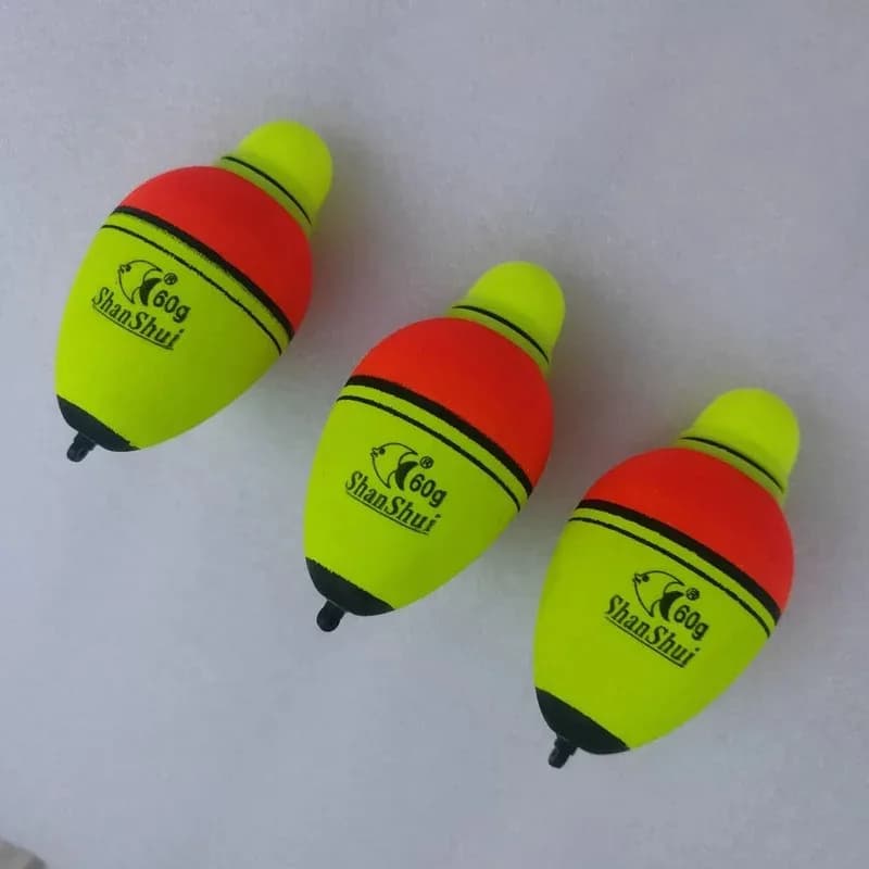 Flotteurs lumineux pêche de nuit 2 à 4 pièces en mousse Eva, 30 à 100g, pour