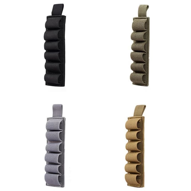 Porte-cartouches adhésif 6 coups pour fusil de chasse - Accessoire tactique pêche et tir sportif