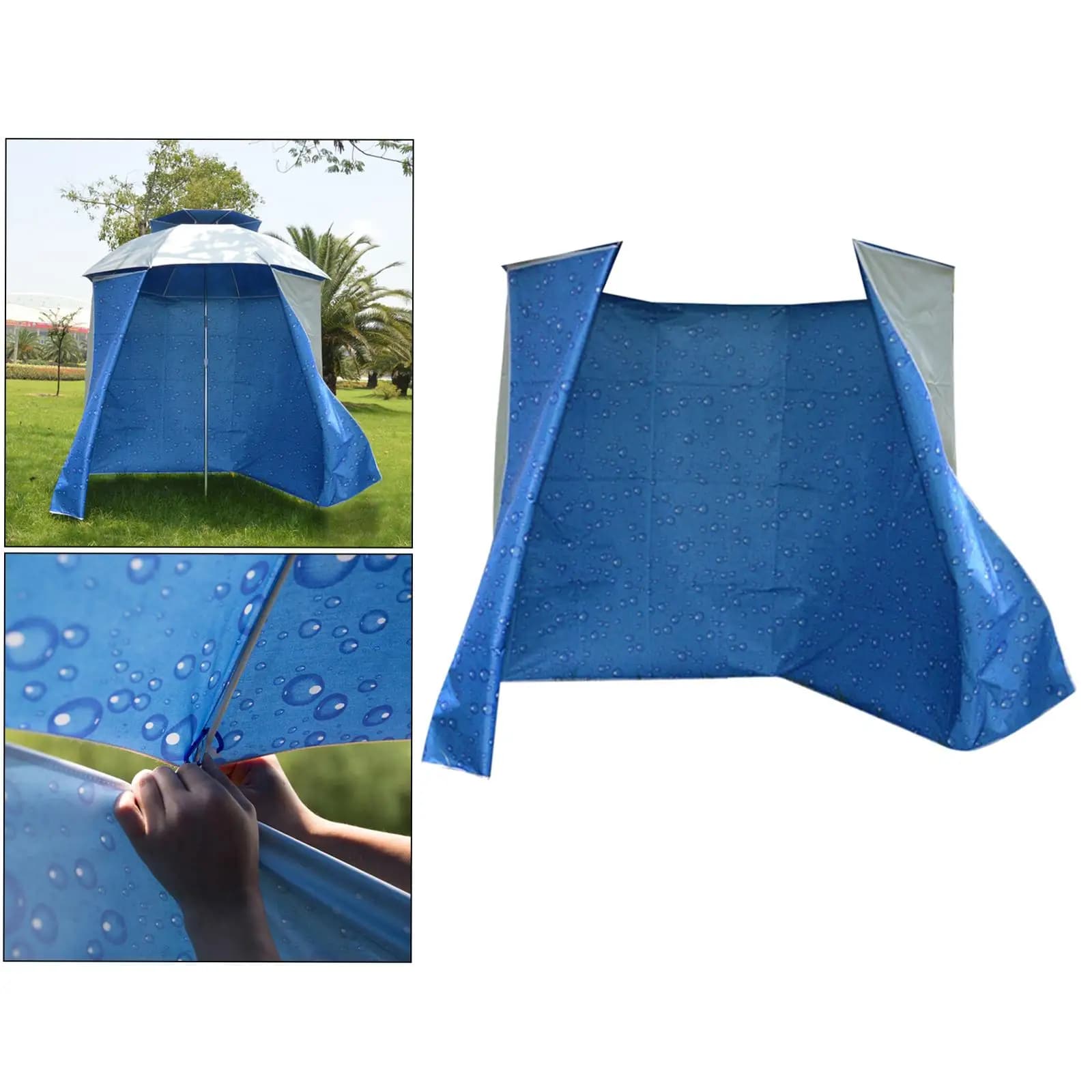 Abri parapluie court pêche pliable avec pochette de transport camping extérieur