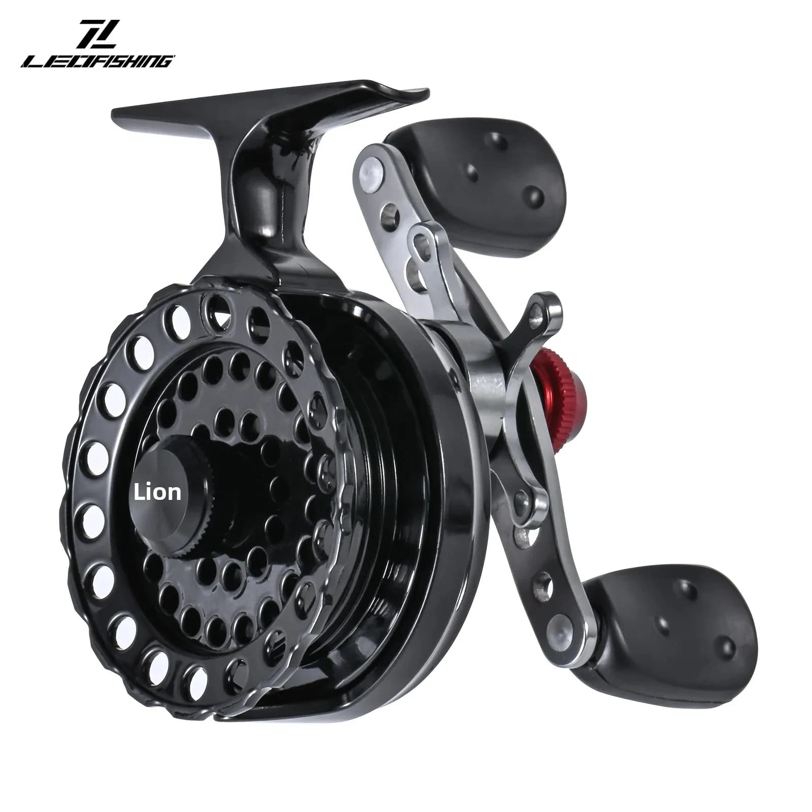 Moulinet de pêche hiver glace spinning professionnel LEOFISHING 4+1BB ratio 2.6:1 pour canne leurres