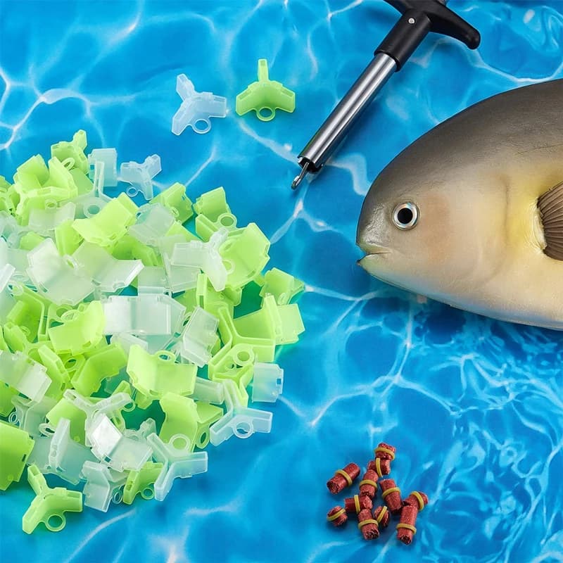 50 protections pour hameçons triples - Capuchons de sécurité légers avec fentes pour matériel de pêche