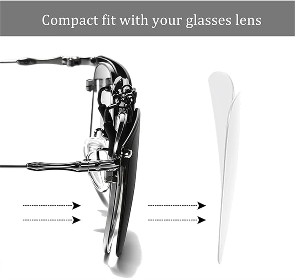 Lunettes clip rabattables polarisées VIVIBEE pour pêche et conduite - Vision nocturne UV400