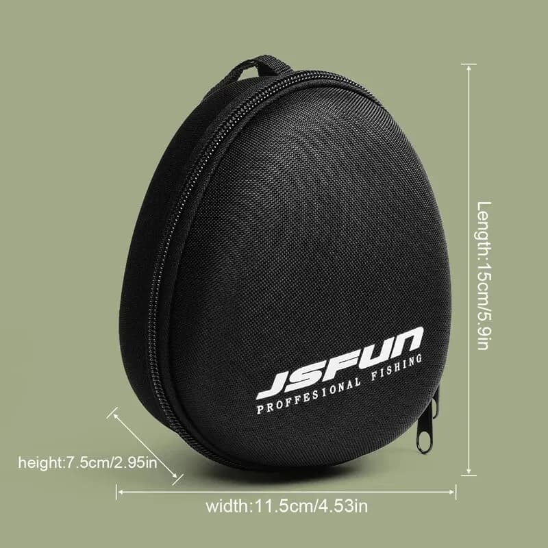 Étui de protection EVA pour moulinets de pêche JSFUN - Pochette portable pour moulinets tambour/spinning/raft