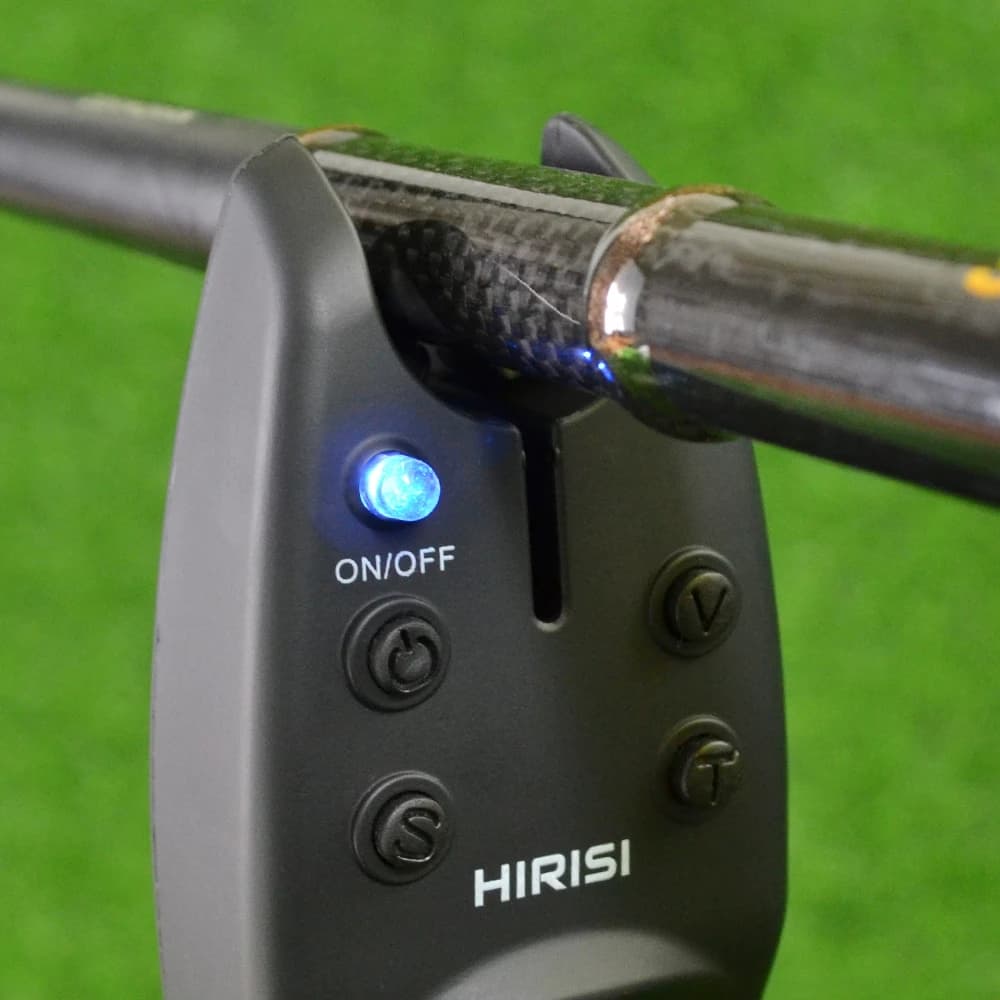 Alarme de touche carpe Hirisi avec LED - Indicateur lumineux pour équipement de pêche
