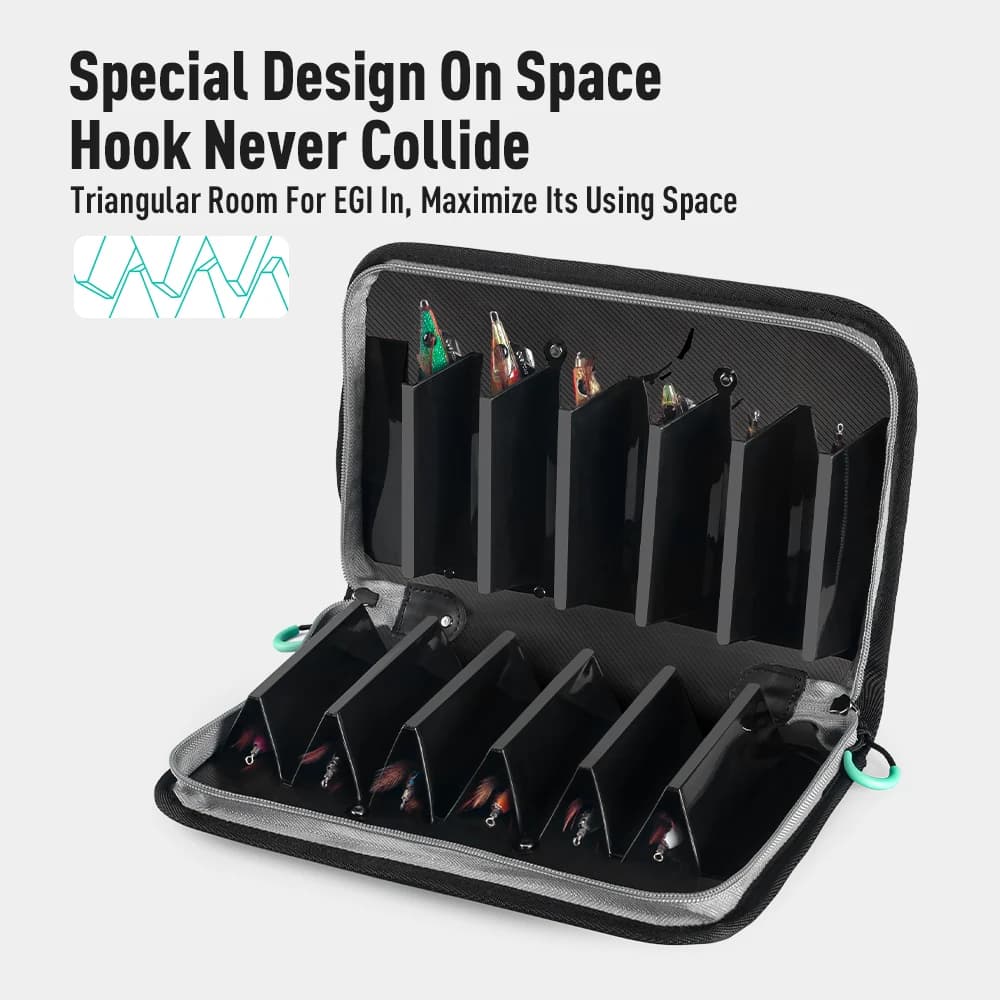 Boîte organisateur leurres seiche calmar octopus Egi 6 12 40 cases rangement plastique outils mer